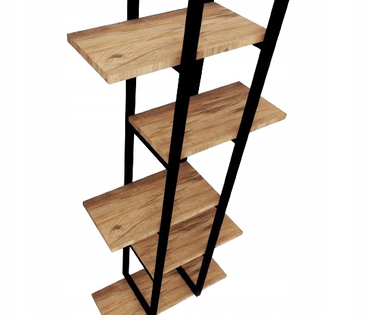 KWIETNIK STOJAK REGAŁ NA KWIATY DONICZKI LOFT, 6 x PÓŁKA czarny / orzech Kolor czarny odcienie brązu i beżu