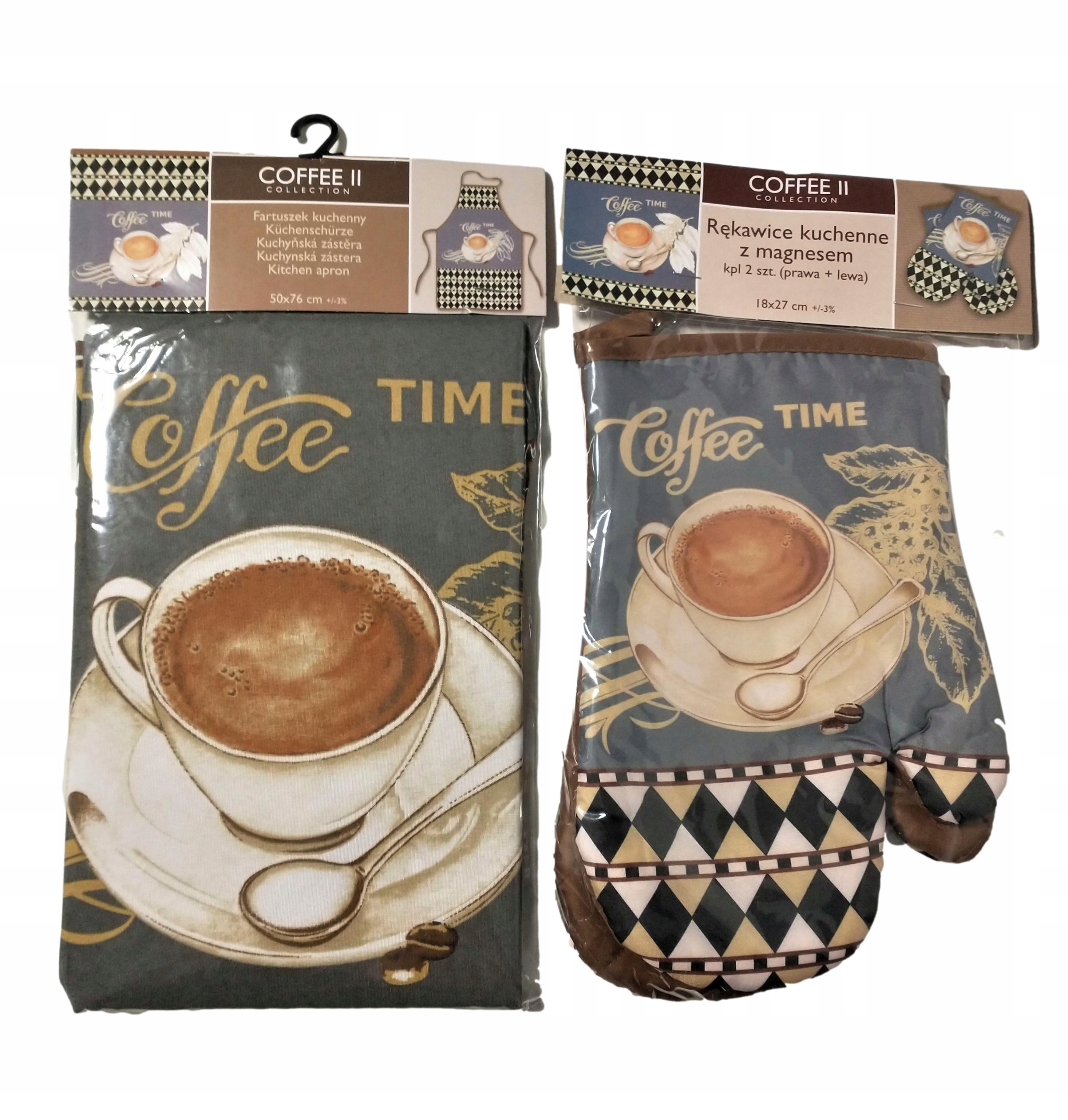

Zestaw kuchenny Fartuszek+Rękawice Coffee/0418FS38