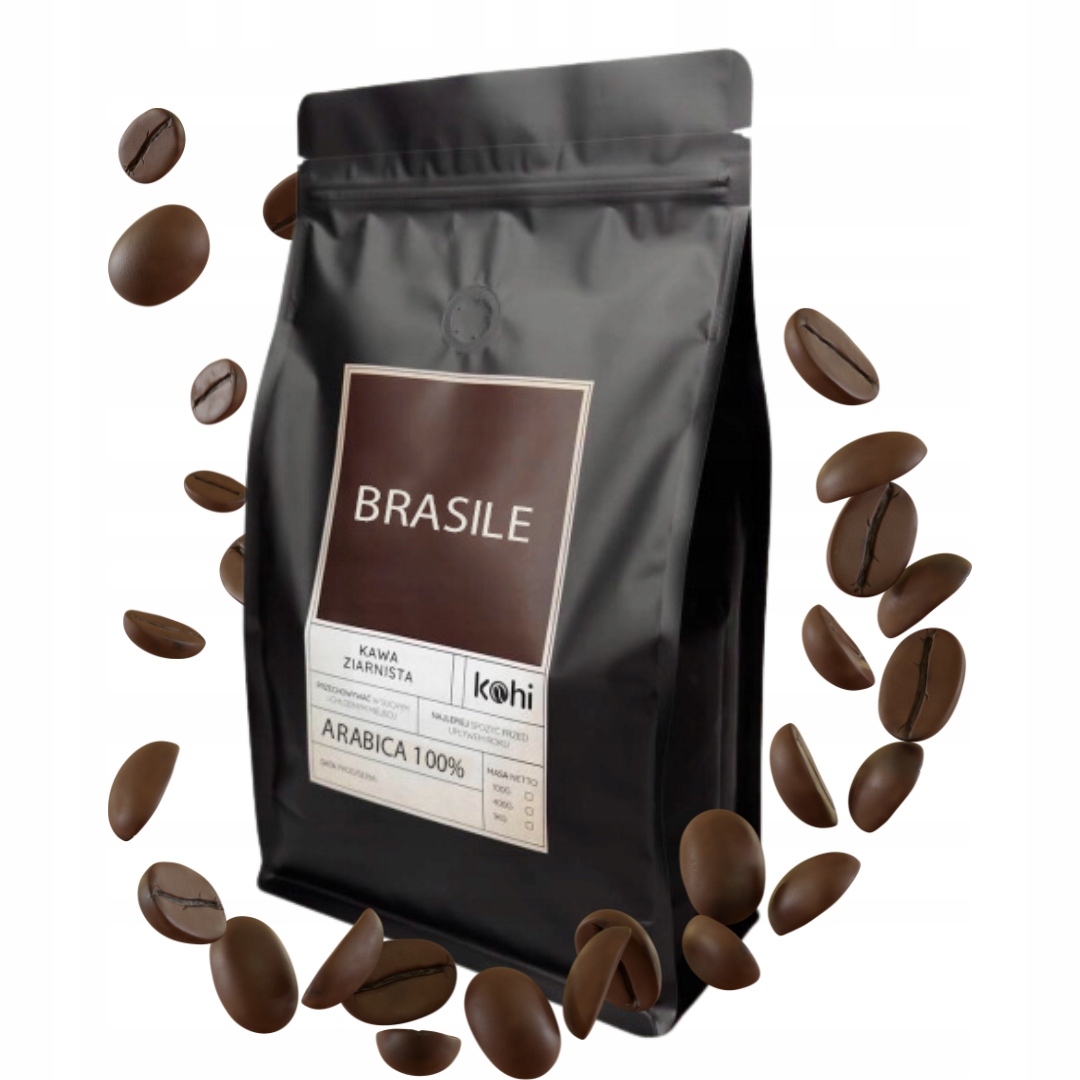 Levně Káva Zrnková 100% Arabica Brazílie 1kg