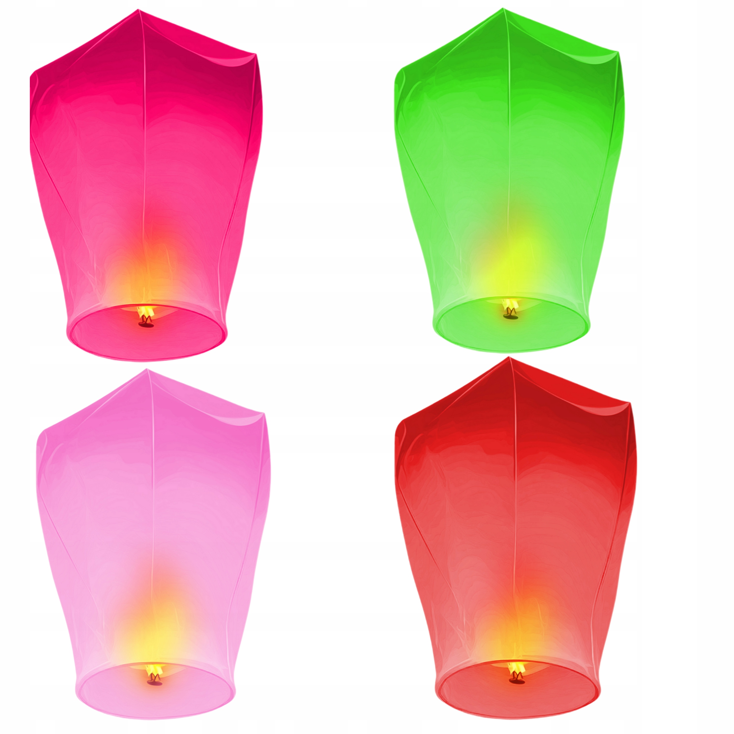 LAMPION SZCZĘŚCIA LATAJĄCY LAMPIONY ŻYCZEŃ ŚLUB PANIEŃSKI KOMUNIA WESELE Płeć uniseks