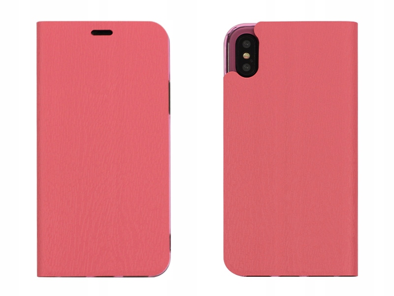 

Etui do Apple iPhone X - Flex Book - różowy