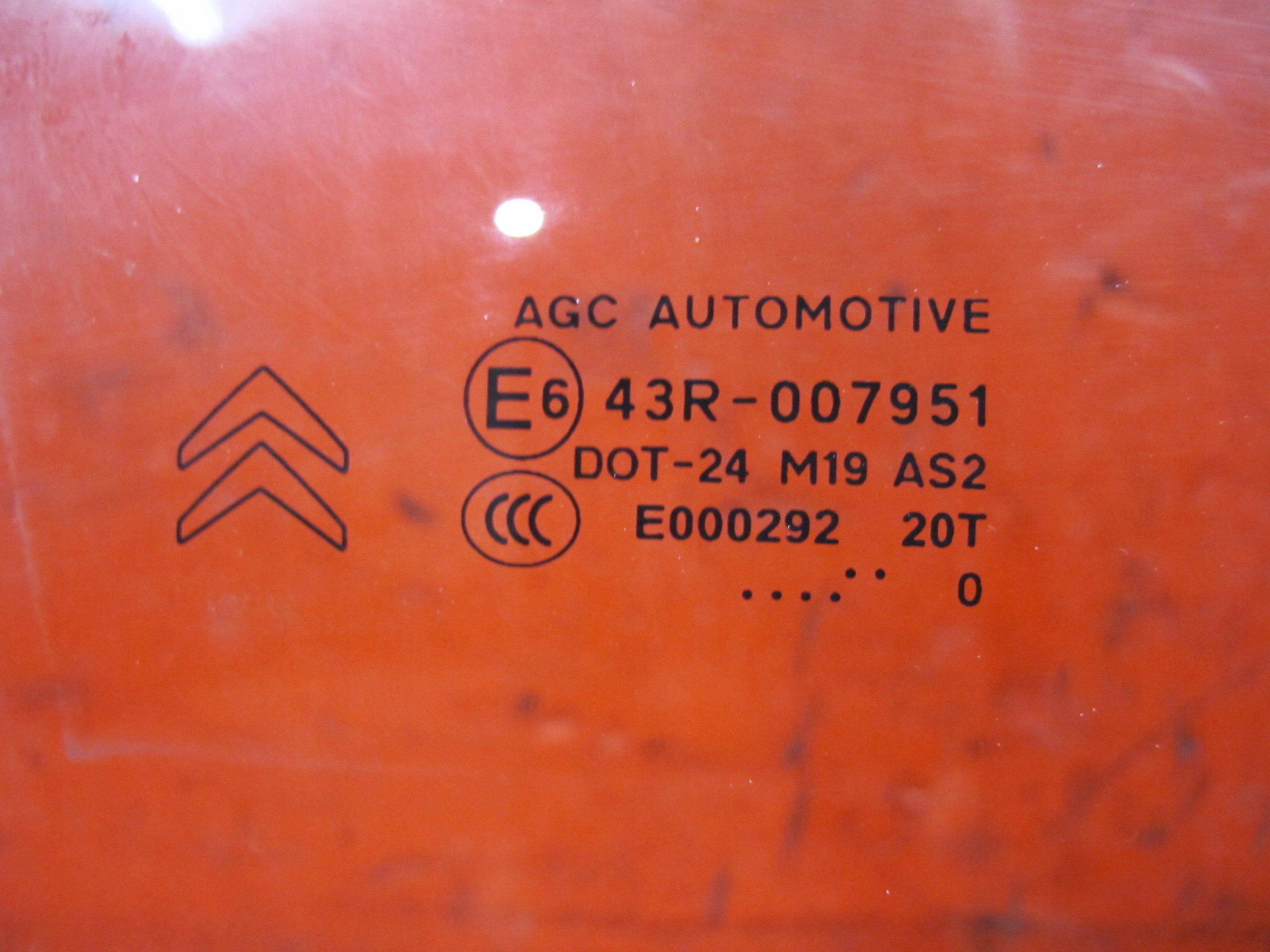 CITROEN DS3 10-16 window door right front 2010R