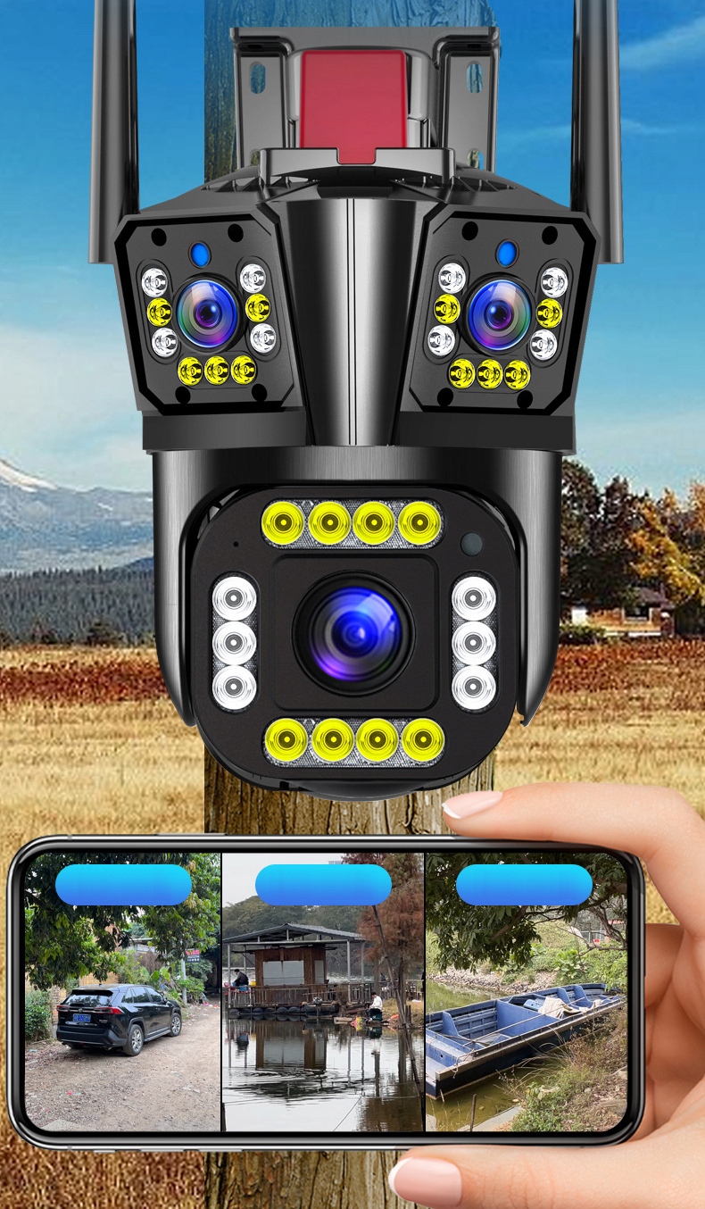 Kamera OBROTOWA 360° IP zewnętrzna 12MP 8K WI-FI Detekcja Głośnik z POLSKi Marka Dahua