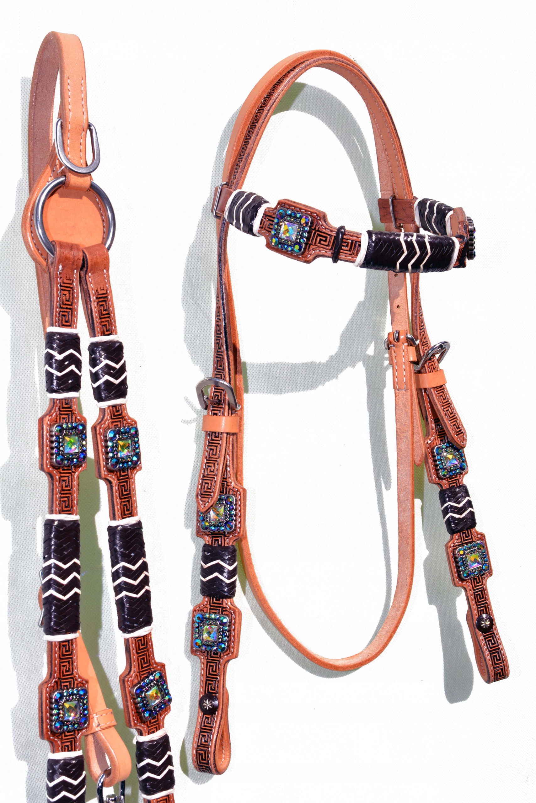 Ogłowie Western Z Usa+ Napierśnik Roz. Full /cob