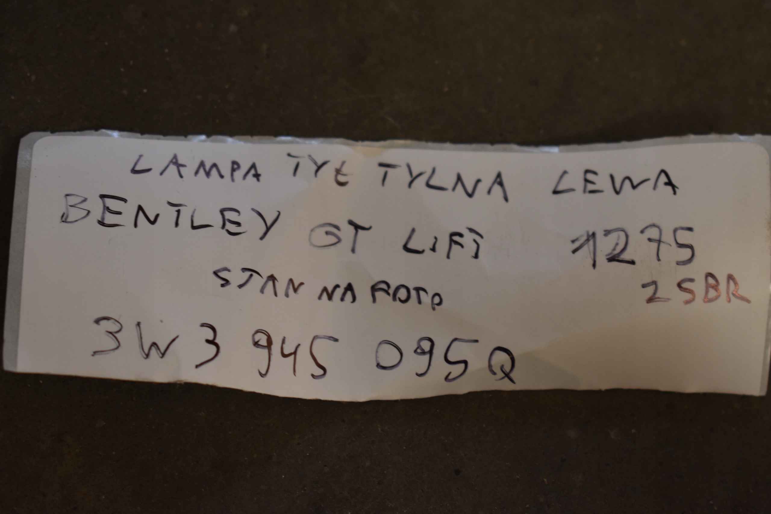 light rear part rear left BENTLEY GT LIFT 1