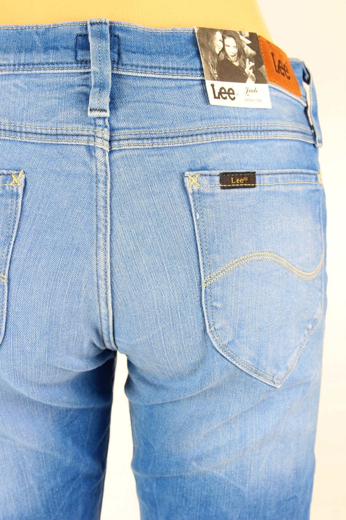 LEE JADE SLIM PROSTE SPODNIE JEANSY _ W30 L33 Długość nogawki długa