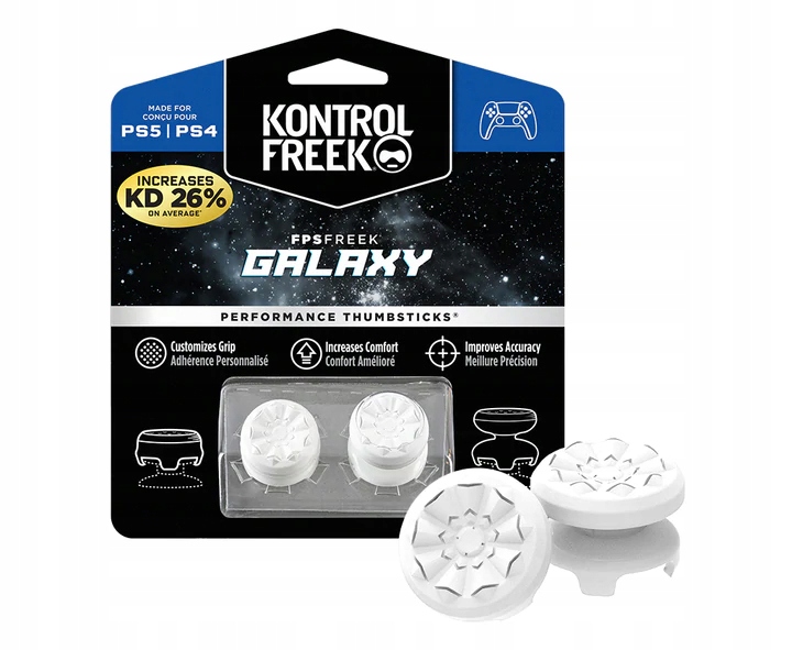 Krytky na analogy KontrolFreek Galaxy PS4 Bílé
