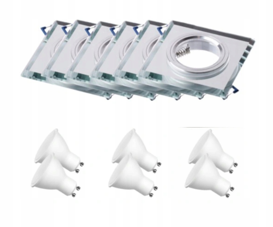 Sada stropního svítidla Halogen Led 6x žárovky