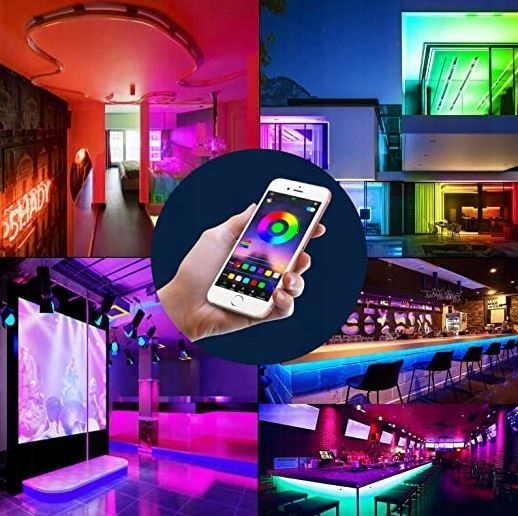 Taśma LED RGB DŁUGA 36m WYPRZEDAŻ!! SMD 5050 Premium APLIKACJA -70% Marka inna