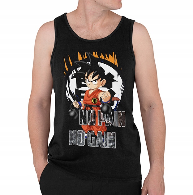 TANK TOP DRAGONBALL DBZ NO PAIN NO GAIN 2