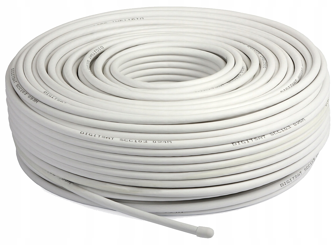 KABEL PRZEWÓD ANTENOWY KONCENTRYCZNY 6.8mm LTE HD 4K - 20m Model PCC20