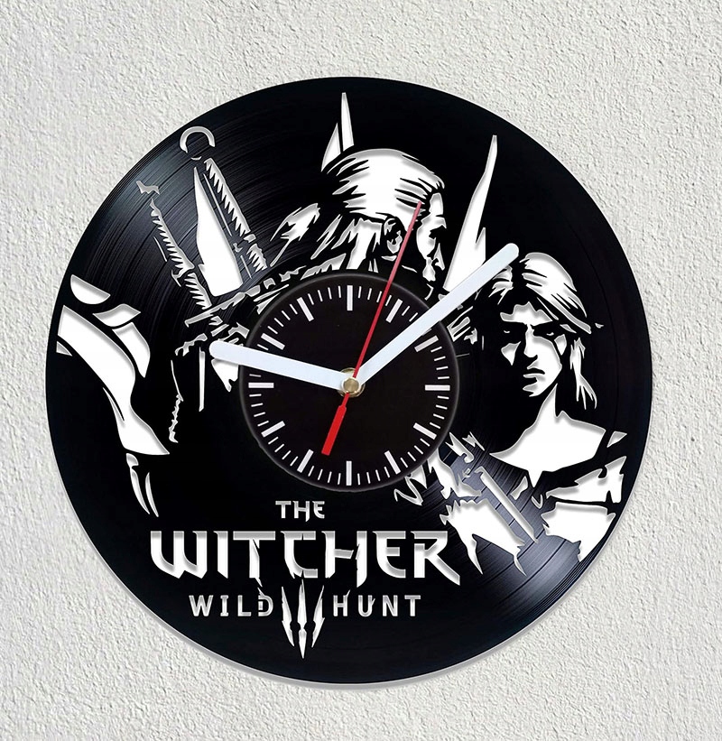 

Witcher Zegar z płyty winylowej Wiedźmin