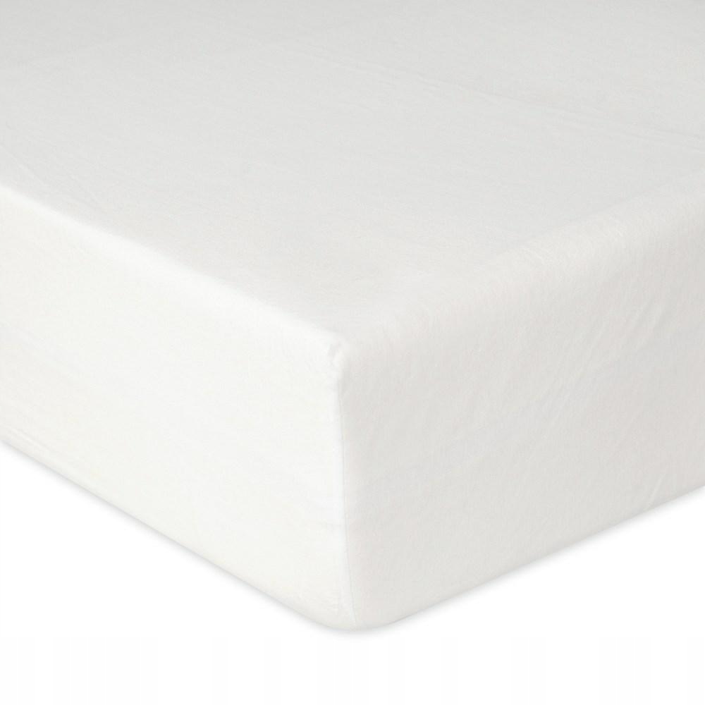 Prostěradlo jersey 180/190x190/200 bílé s gumou na vysokou matrace 30 cm