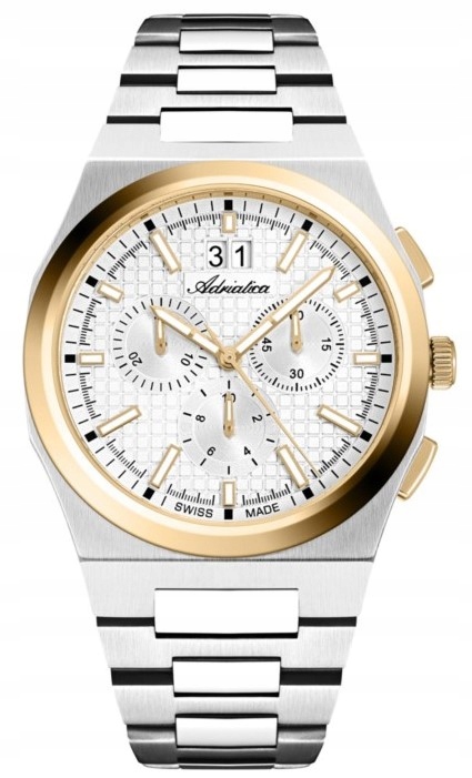 Pánské Hodinky Adriatica A8326.2113CH swiss stříbrné gravírování