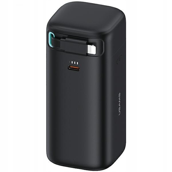 Powerbank se zatahovacím kabelem pro iPhone 18000 mAh PD45W Rychlé Nabíjení černý 2