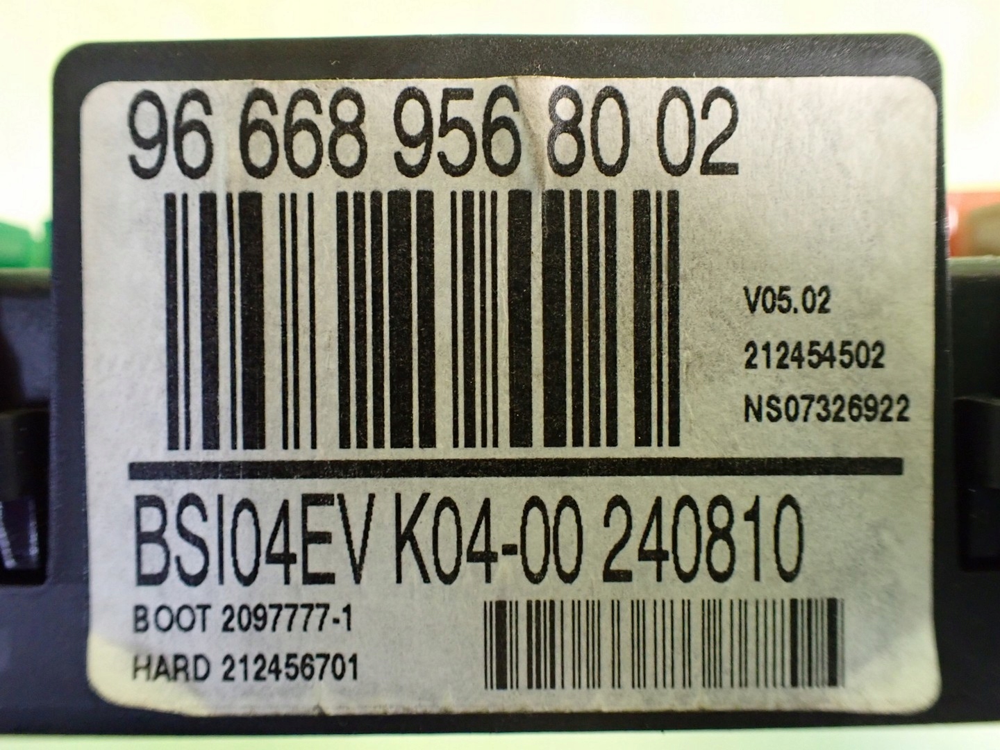 Moduł BSI CITROEN C4 I GRAND PICASSO 1.6 HDI 11r 966689568002 Numer katalogowy części 966689568002