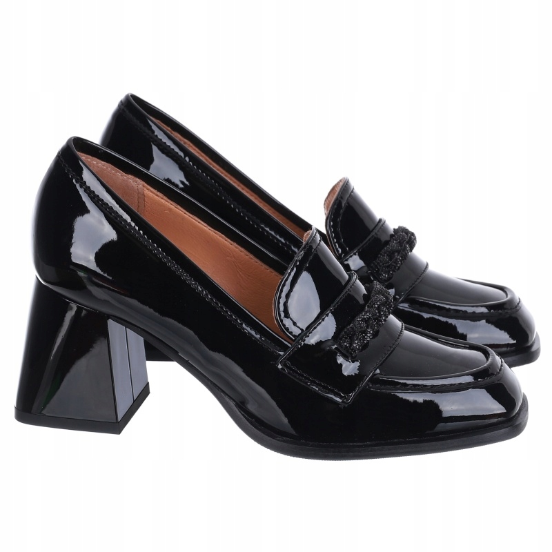 Dámské lodičky Simen 5542A černá l. Kůže VEL.39