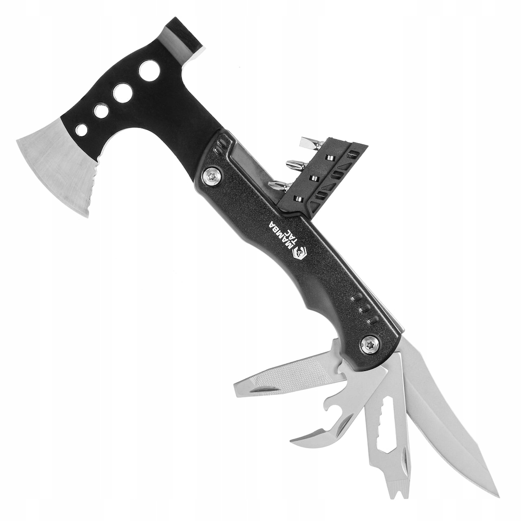 Multitool Narzędzie Wielofunkcyjne Edc Mamba Tac Axe Cutter 17w1 Black
