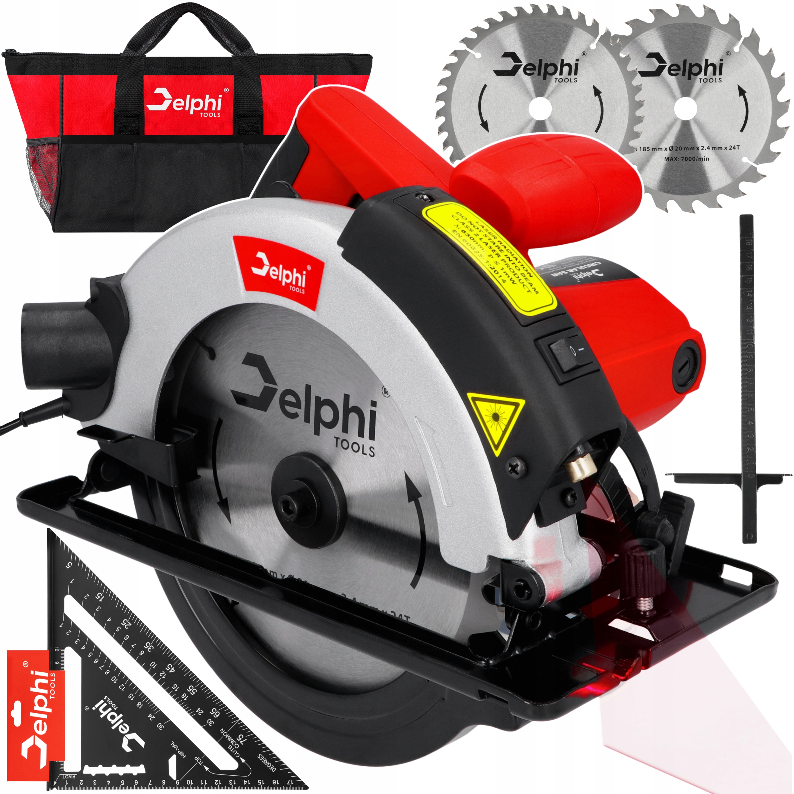 Pilarka Tarczowa Krajzega Piła Do Drewna Elektryczna Ręczna Laser Kątownik