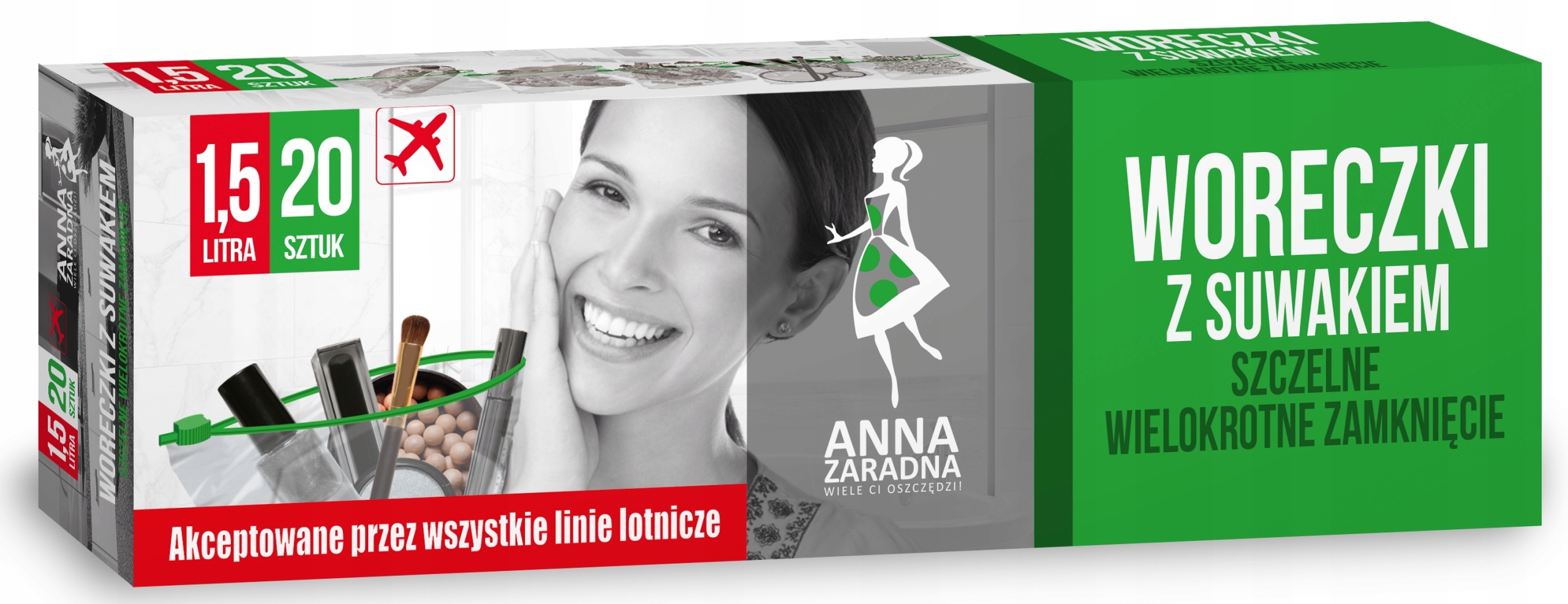 

Woreczki Domowe Z Suwakiem 1,5L Wielorazowe 20szt