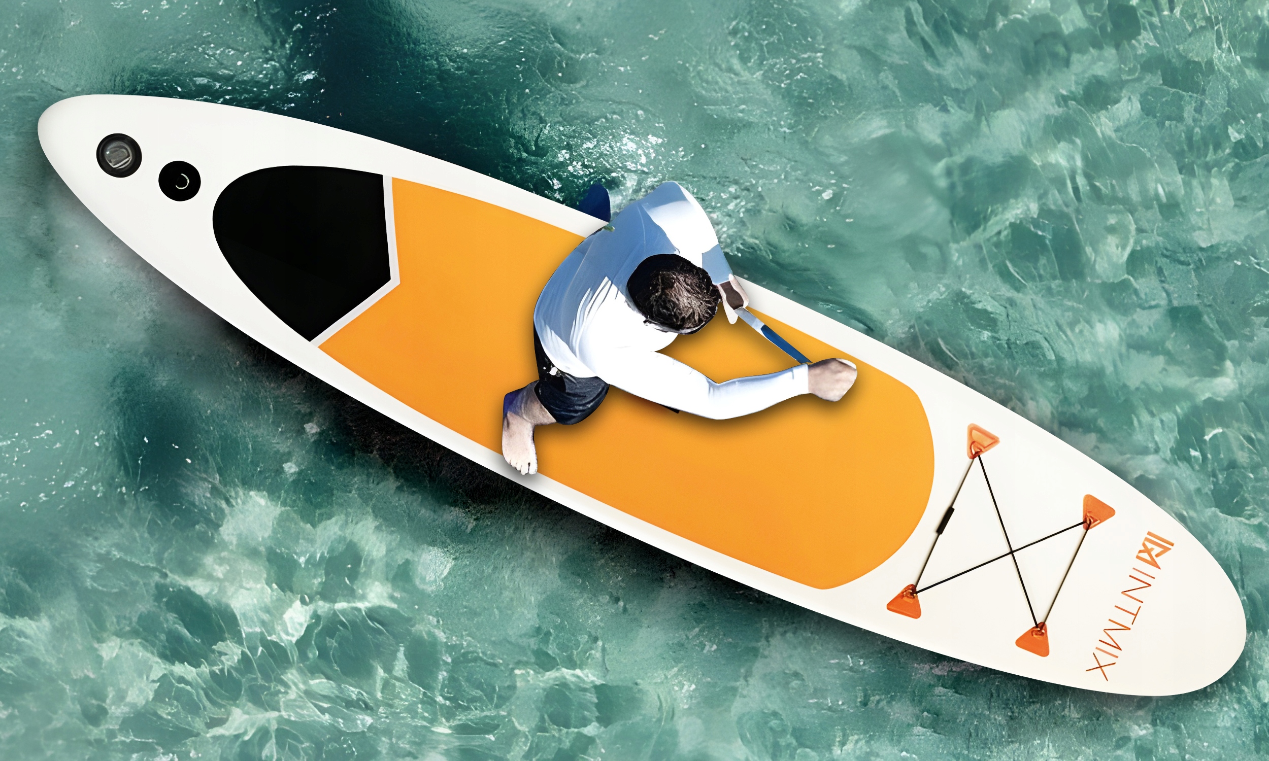 DESKA SUP DO PŁYWANIA 350 CM POMPOWANA DMUCHANA STAND UP PADDLE Z WIOSŁEM Kod producenta DESKA SUP DO PŁYWANIA Z WIOSŁEM I PLECAKIEM