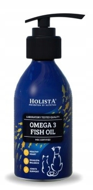 Levně Holista olej omega 3 Fish Oil pro psa kočku omega kyseliny Epa Dha Barf 250 ml