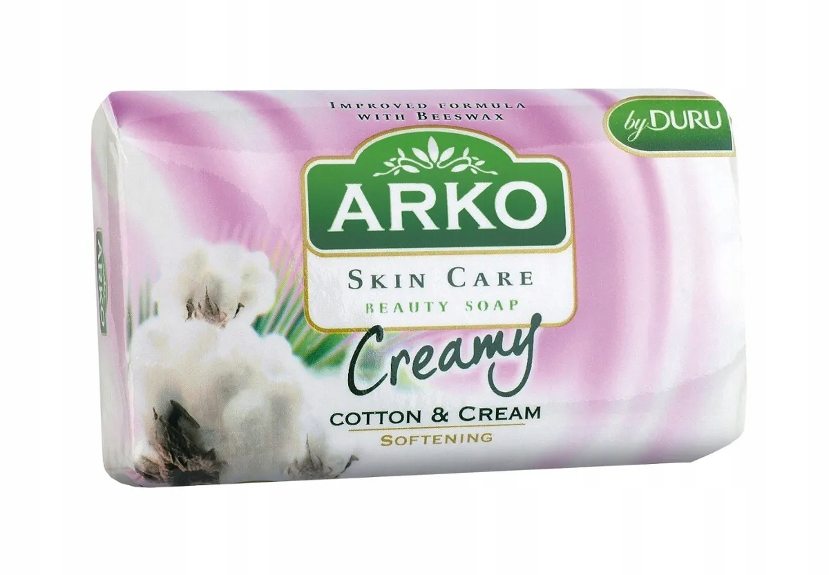 

Arko Zmiękczające mydło w kostce Bawełna Krem, 90g