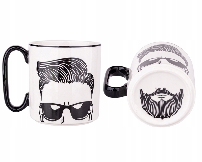 

Męski Kubek Do Kawy 350ML Hipster Brodacz