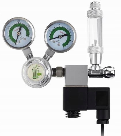 Levně Regulátor CO2 pro akvárium s dvojitým manometrem Počítadlo bublin