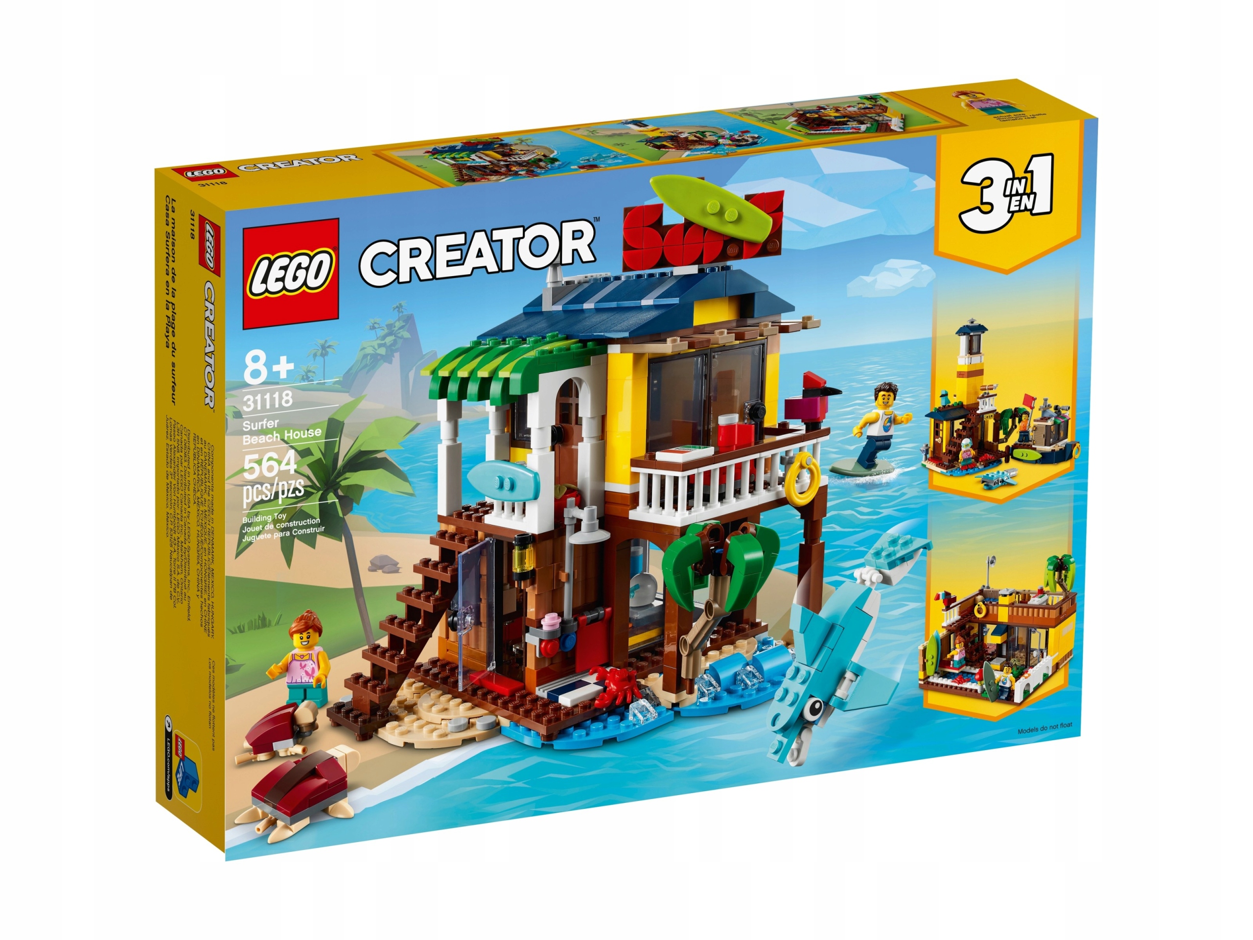 Lego Creator 3v1 – 31118 Domeček surfařů na pláži – Nové