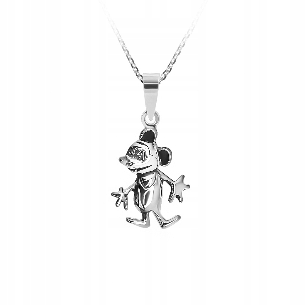 

Srebrny Wisiorek Myszka Mickey Miki Disney 925