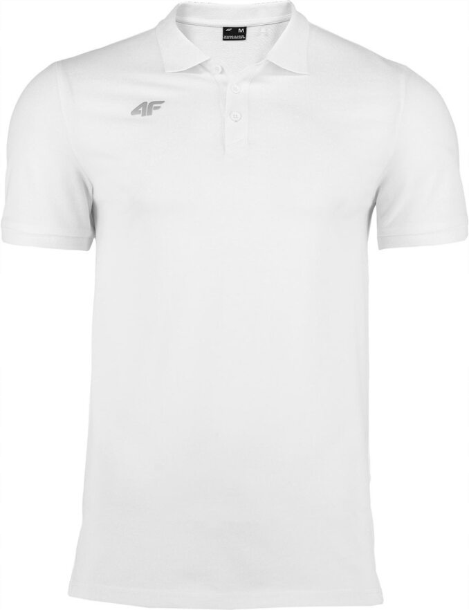 4F KOSZULKA POLO POLÓWKA BIAŁA 100% BAWEŁNA TSM008B r. L