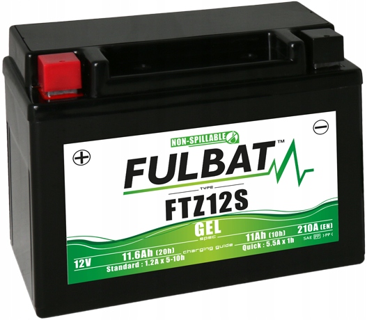 Akumulator Fulbat GEL YTZ12S 12V 11.6Ah 210A