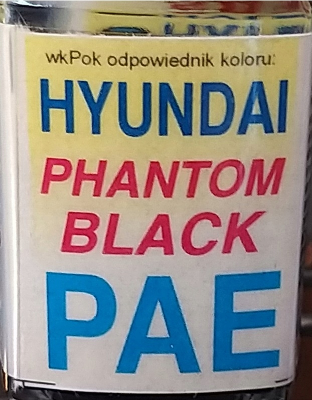 Zaprawka PAE Phantom Black Hyundai 10ml