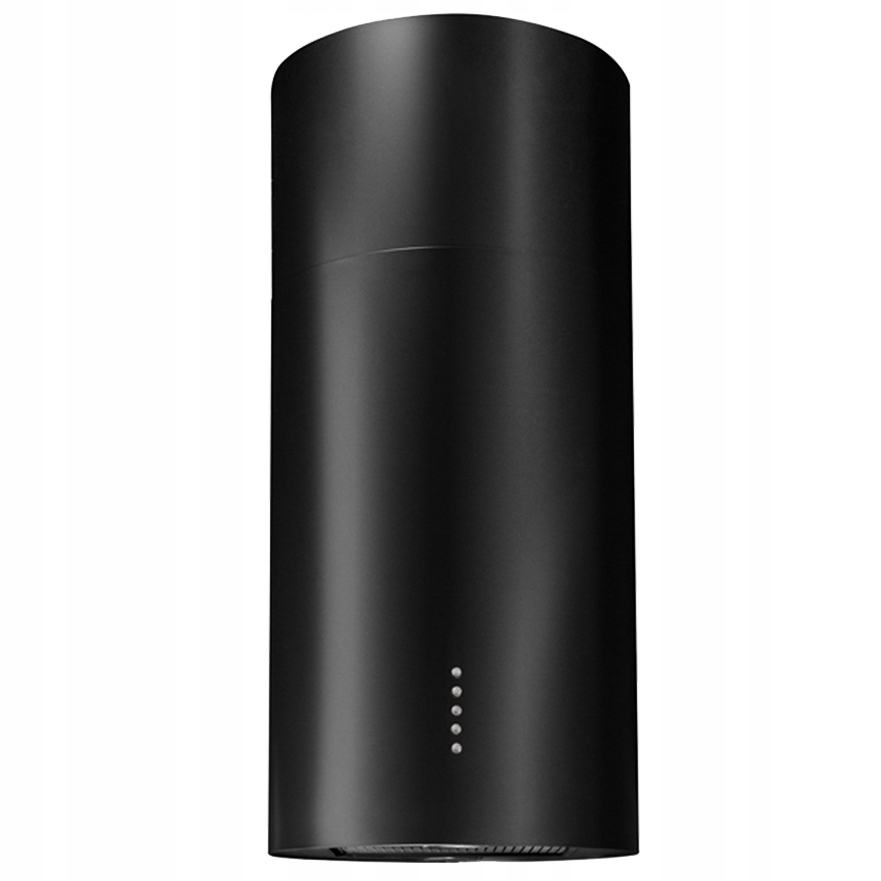 OKAP WYSPOWY KUCHENNY WALEC TOFLESZ 40 CZARNY MAT