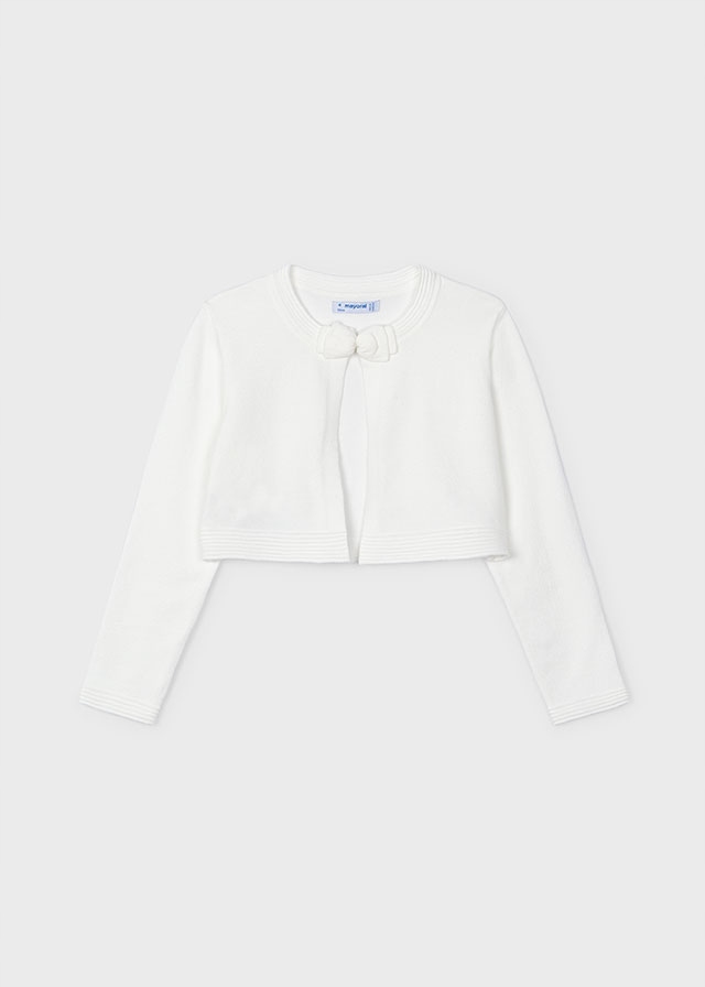 Mayoral Sweter Trykot Kokarda 321 Ecru 122 Marka Mayoral