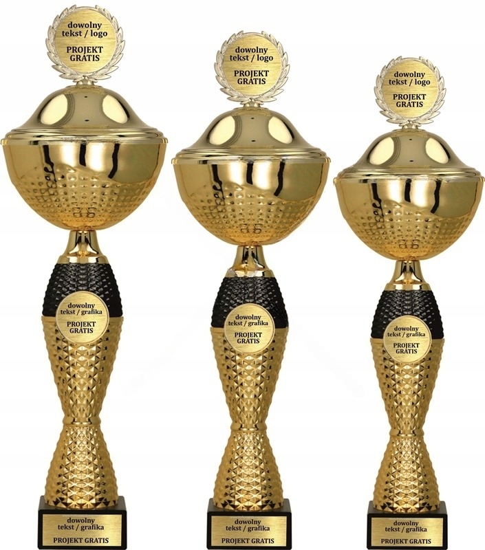 Prestižní sada pohárů s víkem 35-30-29 cm Gravírky Bonus