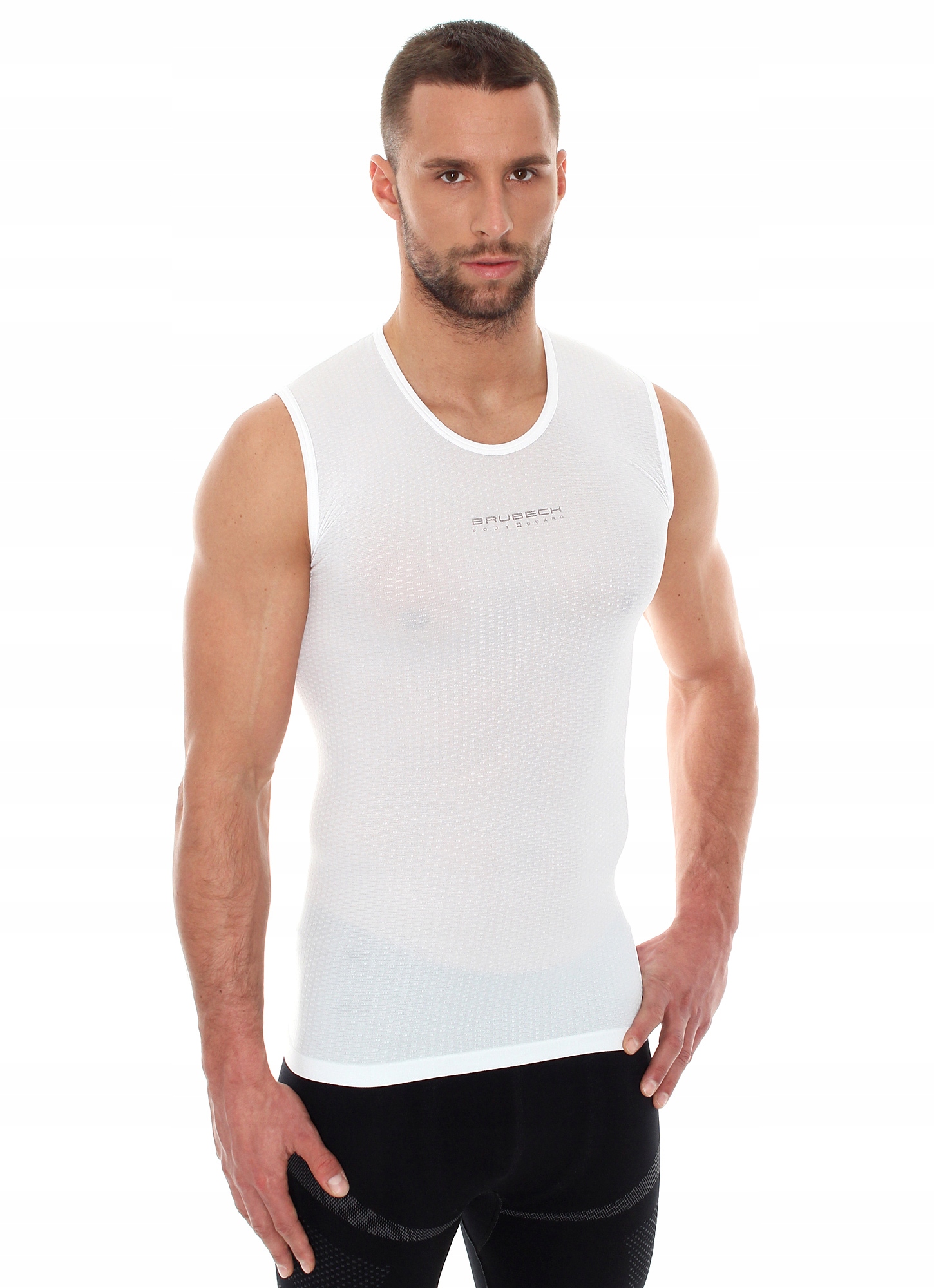 BRUBECK BASE LAYER KOSZULKA TERMOAKTYWNA UNISEX BEZRĘKAWNIK POTÓWKA L Model SL10100