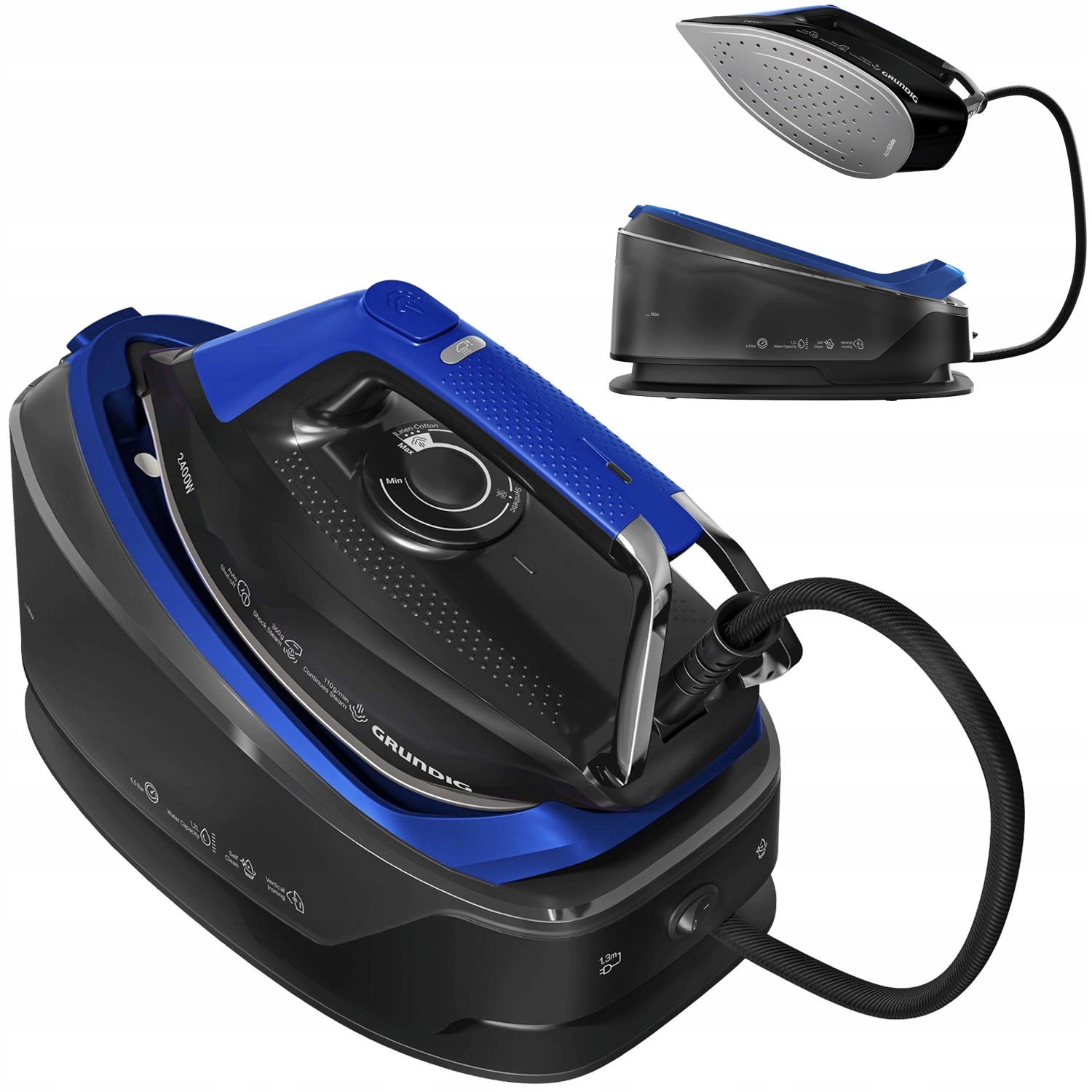 Stacja parowa Grundig Sis 6450L 2400W Żelazko z generatorem pary