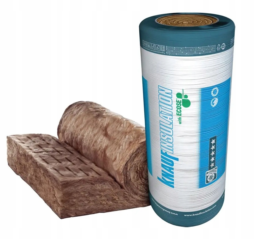 WEŁNA MINERALNA SZKLANA DACHOWA MATA KNAUF UNIFIT 033 20cm ROLKA 2,64m2