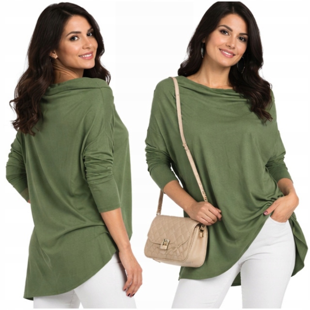 Мода Fresca m295 хлопок блузка туника пальто негабаритных