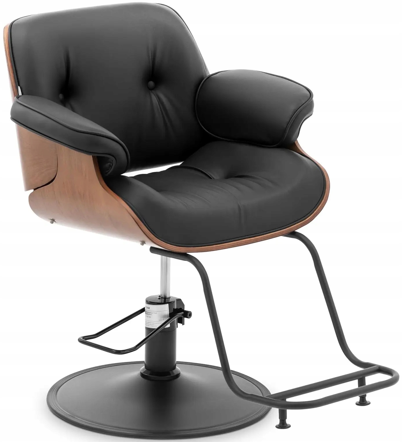 Kadeřnické křeslo s podnožkou 830-960 mm 200 kg Physa Physa Filey Black