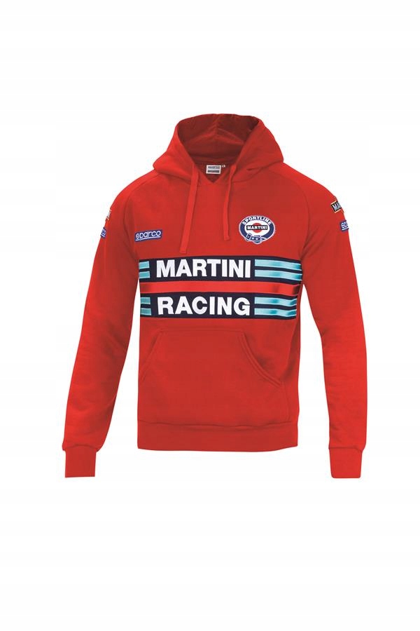 Mikina Sparco Martini Racing červená, velikost M