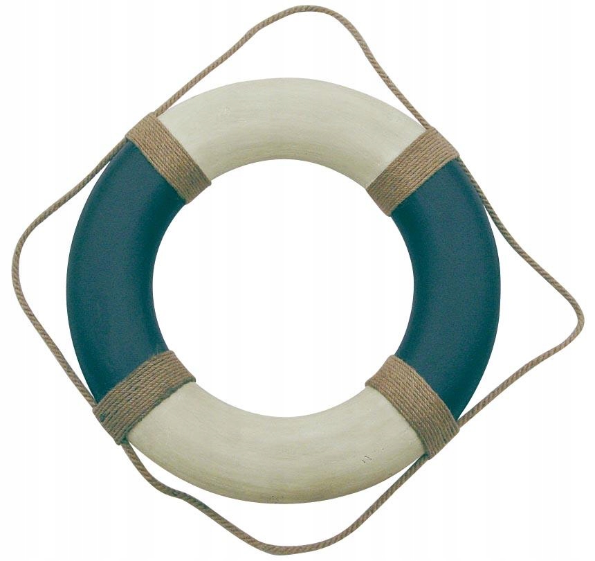 Dekorační záchranné kolo modrobílé 49 cm