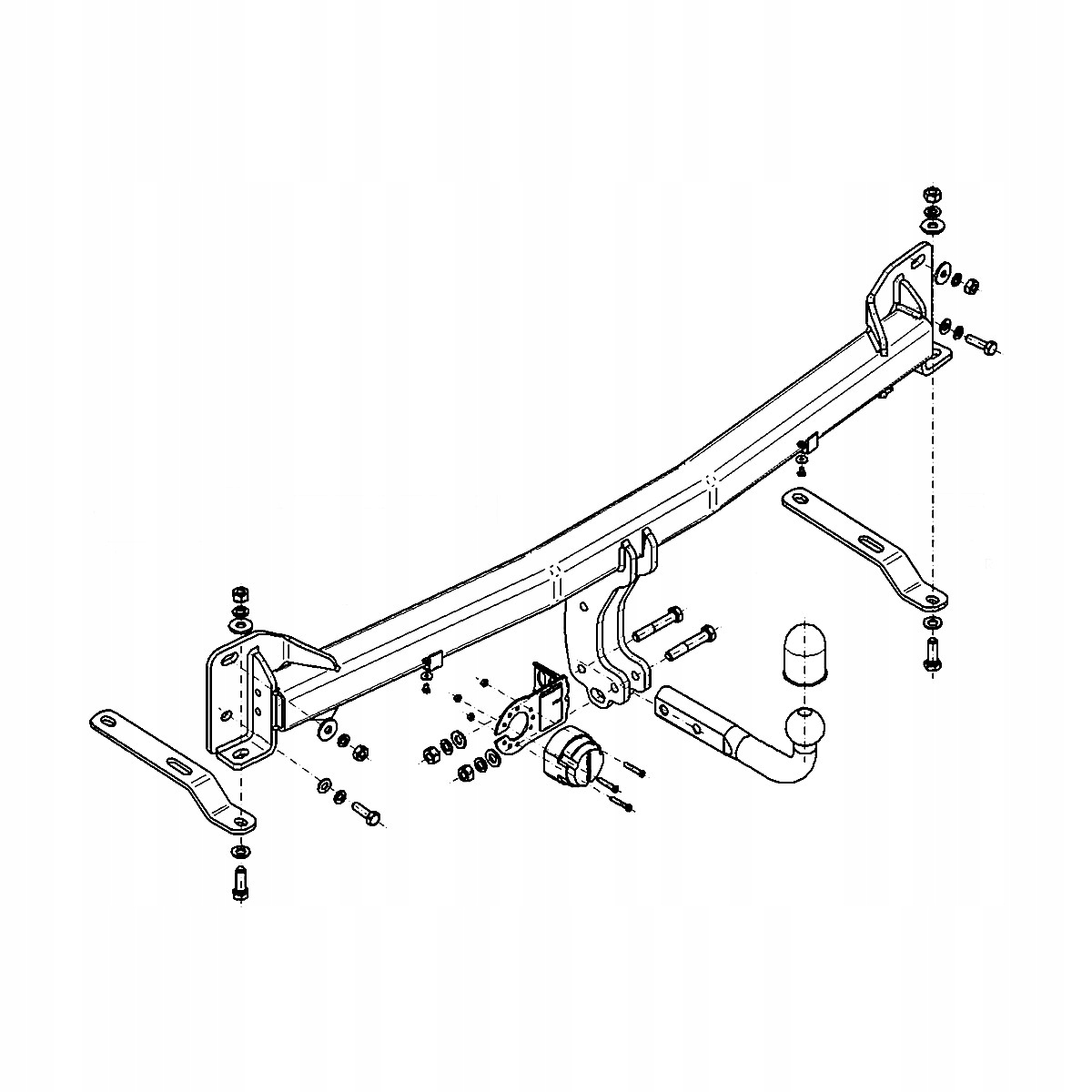 Hak holowniczy do Ford Explorer FL V 5 U502 SUV 16-19 MODUŁ WIĄZKA 13 PIN Producent Steinhof