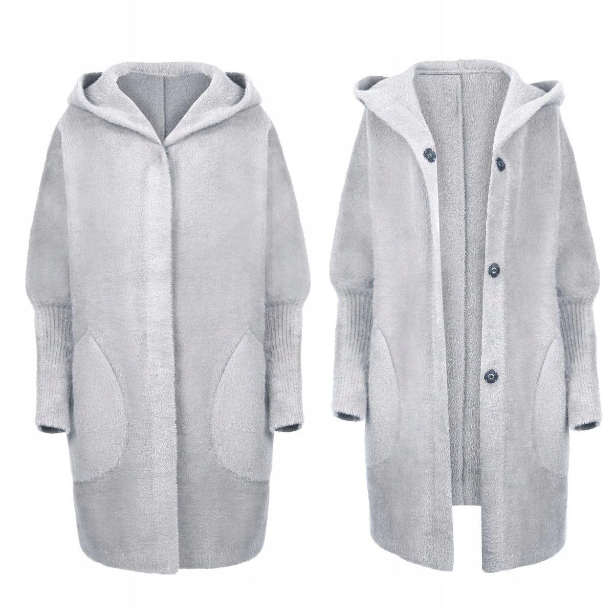 PŁASZCZ ALPAKA CIEPŁY MILUTKI WEŁNA OVERSIZE KAPTUR KOLORY Rodzaj oversize