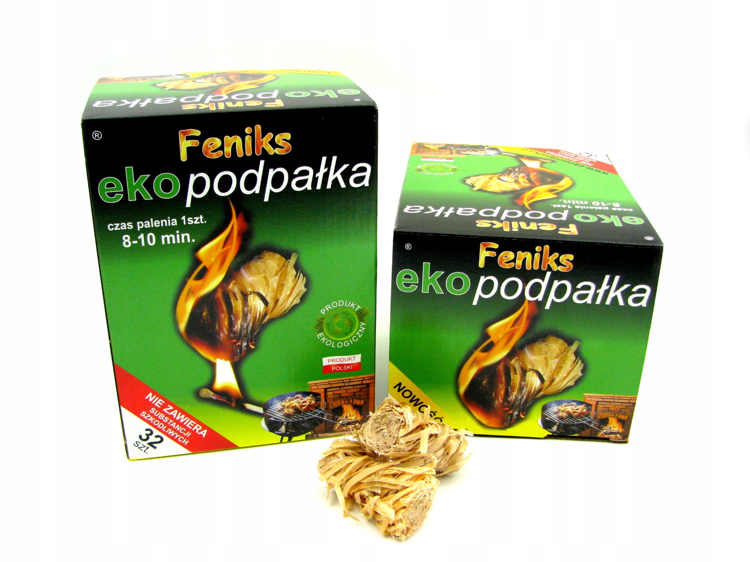 FENIKS Ekopodpałka Rozpałka do pieca 32 szt. Podpałka ro grilla