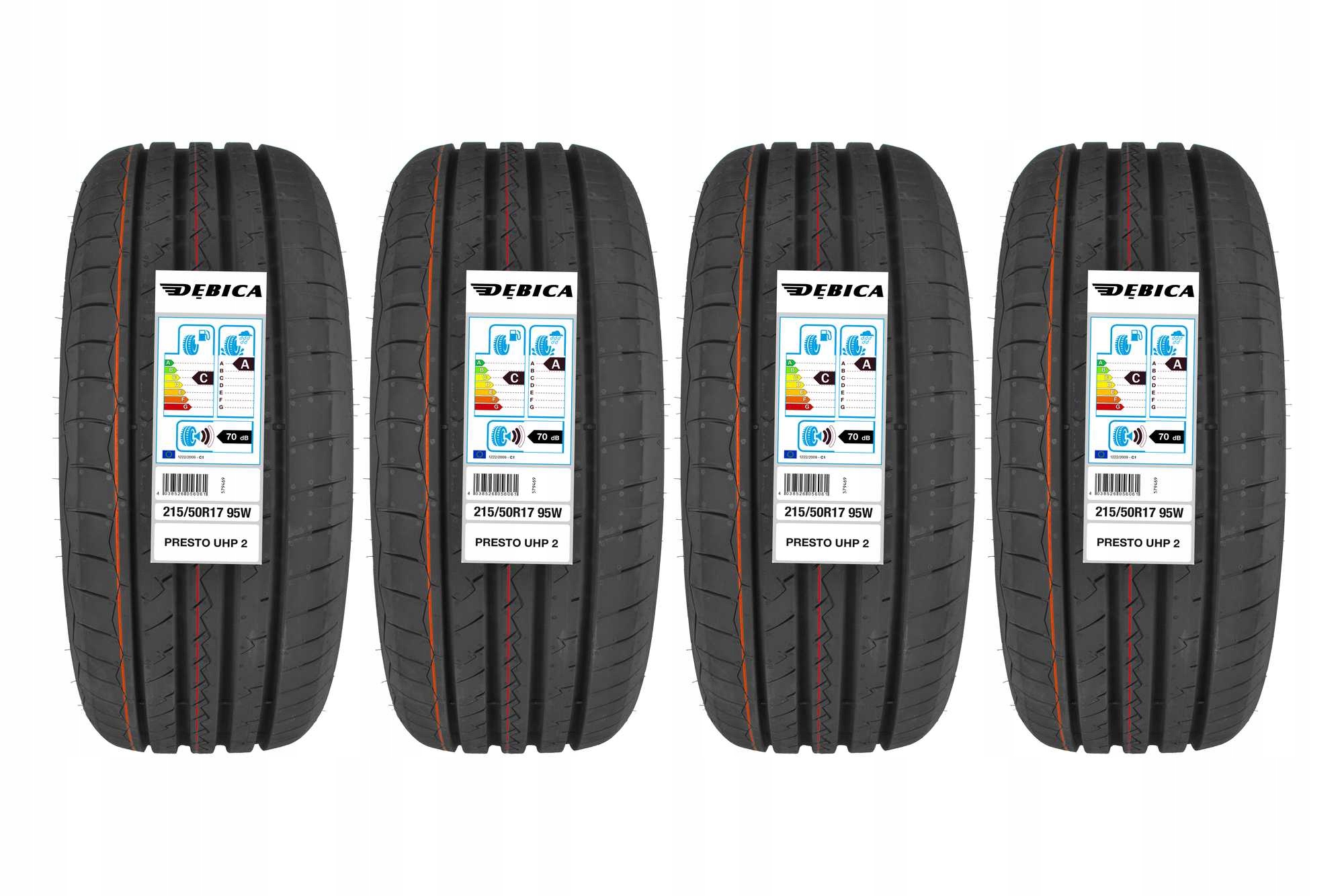 4 літні шини 215 / 50R17 Debica PRESTO UHP 2