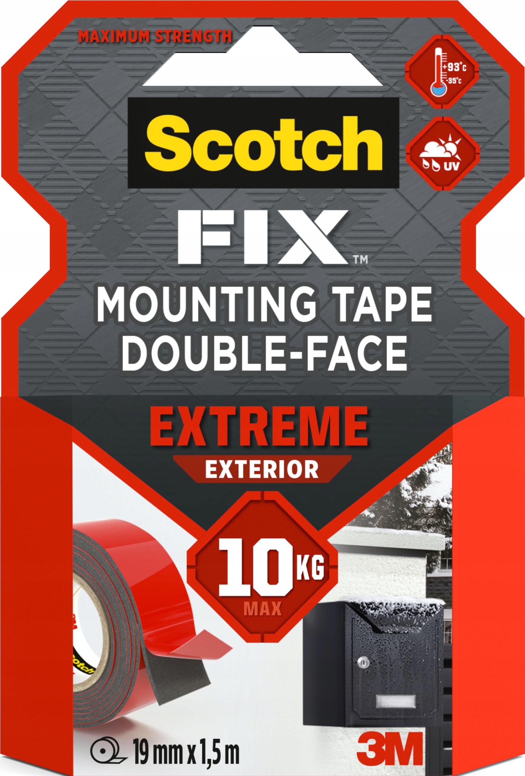 

Zewnętrzna taśma mocująca Scotch-Fix 19 mm x 1,5m