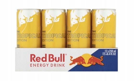 Levně Red Bull The Tropical Edition Energetický nápoj 12 x 250 ml plechovka[kauce]